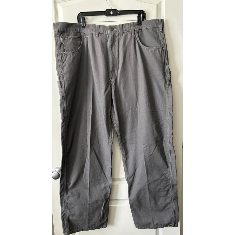 Carhartt Loose Original Fit Canvas Carpenter Jeans Gray Men’s 44 X 32 NWT